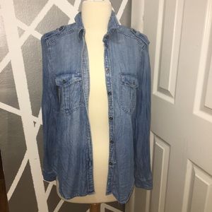 American Eagle Denim Button Down